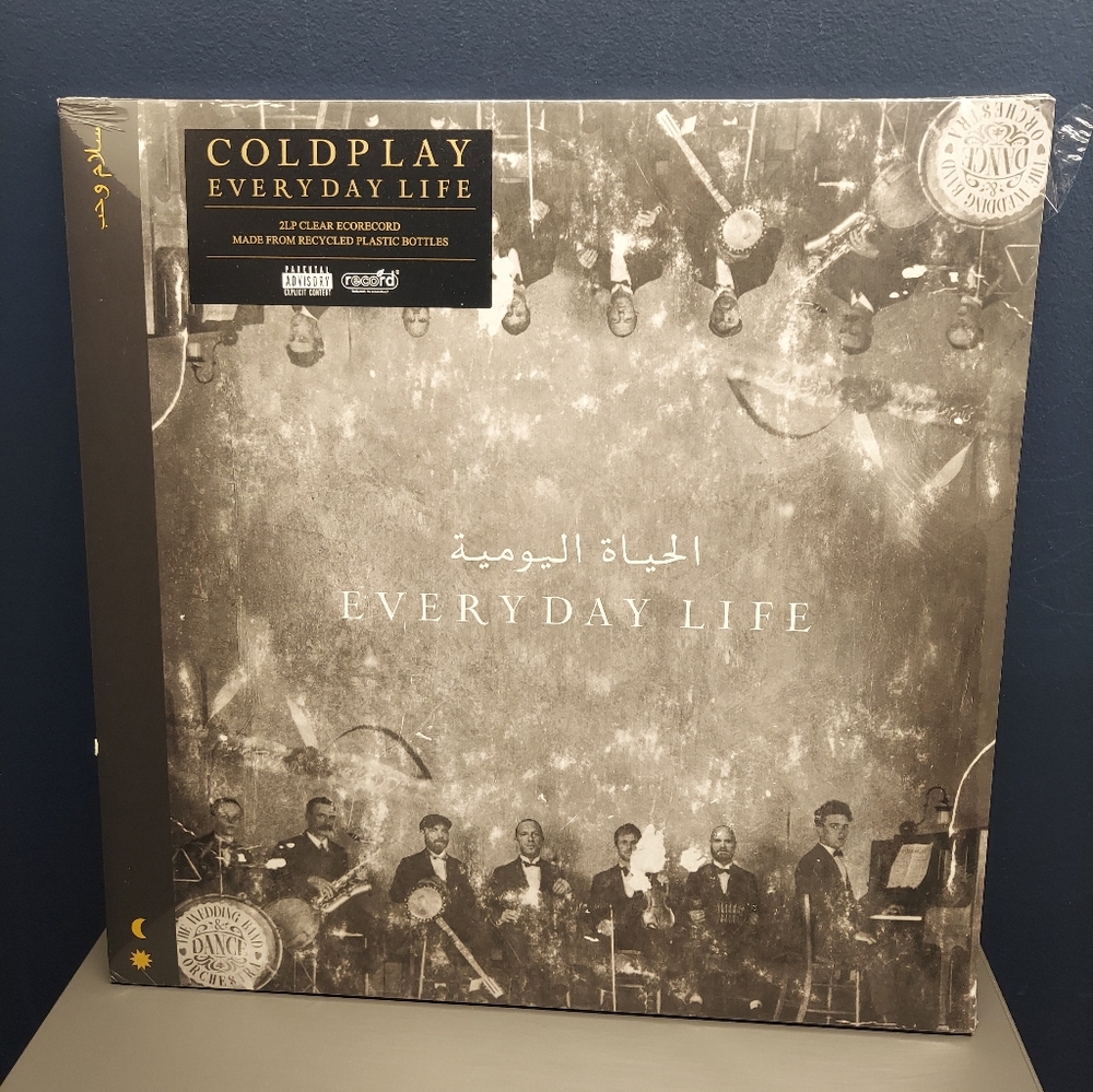 Coldplay  Everyday Life 2 LP 2LP Clear Ecorecord Vinyl Limited Edition